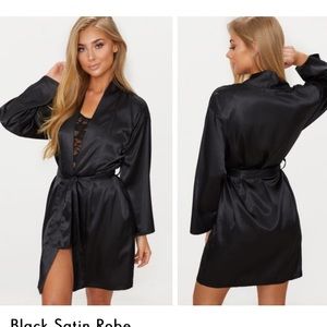 Satin robe from PrettyLittleThing